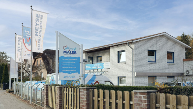 Firmengebäude von Malerfachbetrieb HEYSE in Isernhagen / Hannover