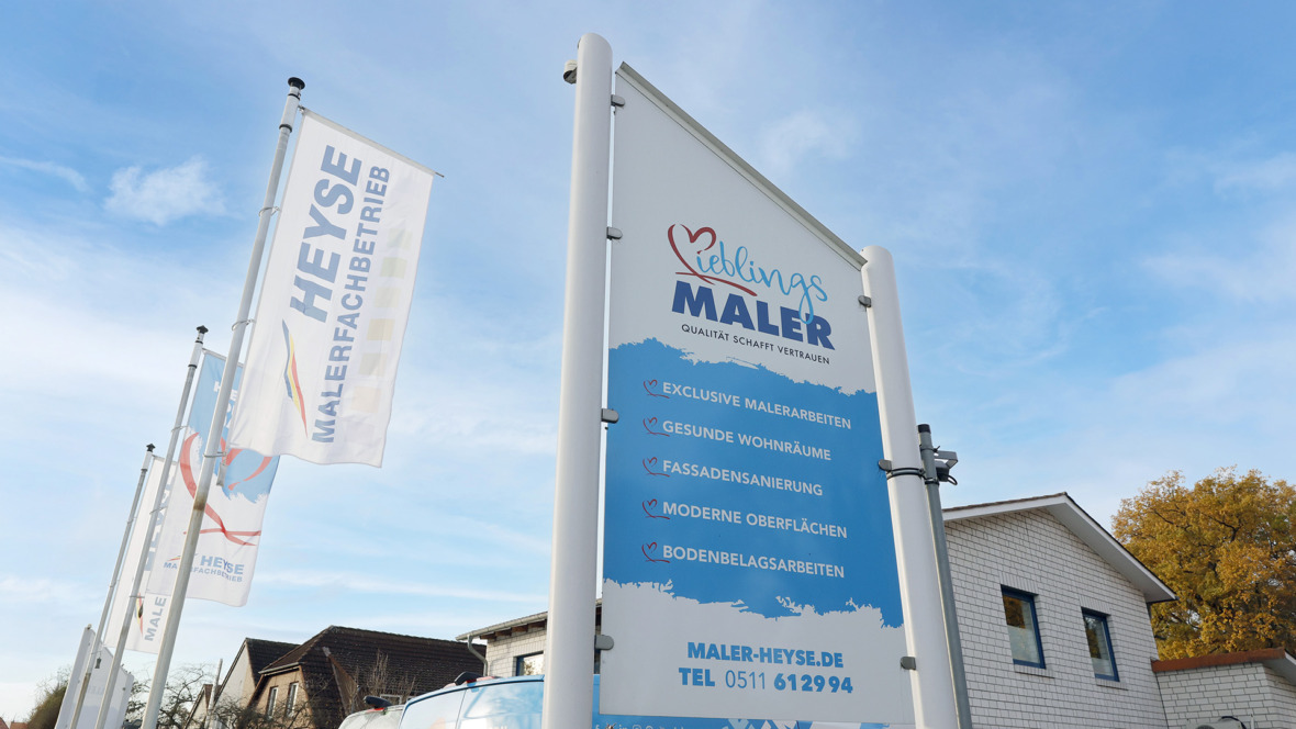 Firmengebäude von Malerfachbetrieb HEYSE in Isernhagen / Hannover